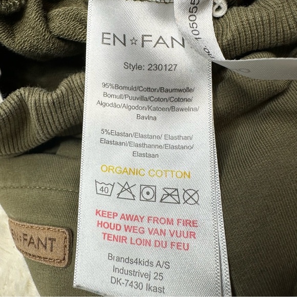 En-Fant Sweatpants Oliver Green Size 5 - Picture 9 of 16